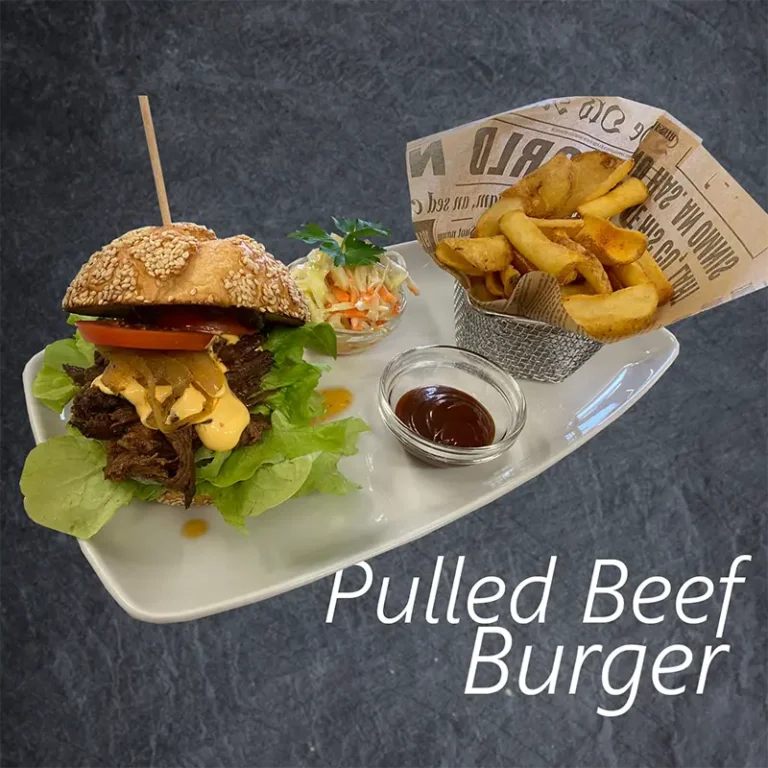 LA April 2023 Pulled Beef Burger